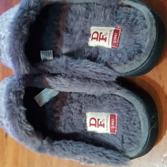 Dearfoam marled cable knit chenille clog slippers - Picture 2 of 5